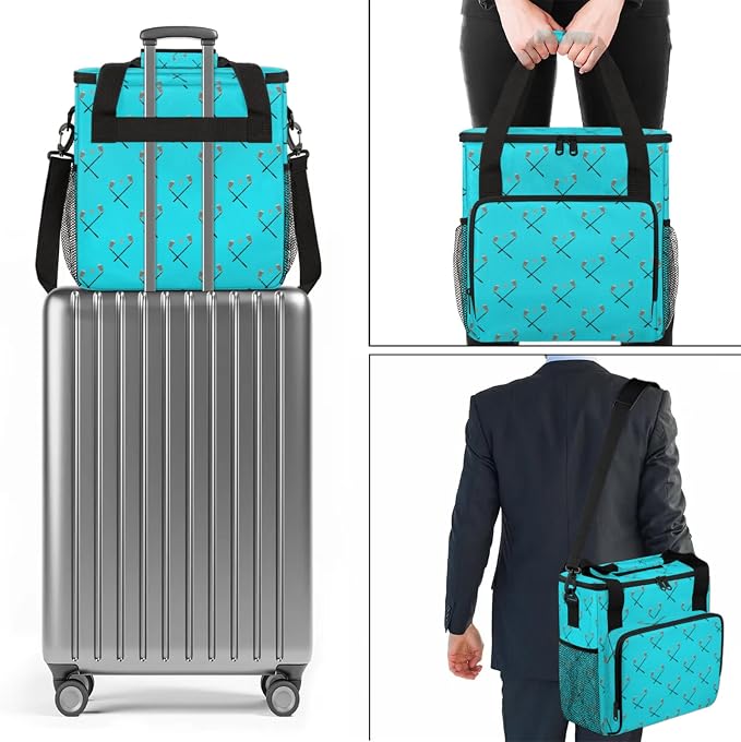 Golf Coffee Maker Travel Bag, Golf Large Carrying Storage Case Insulated - Image 7