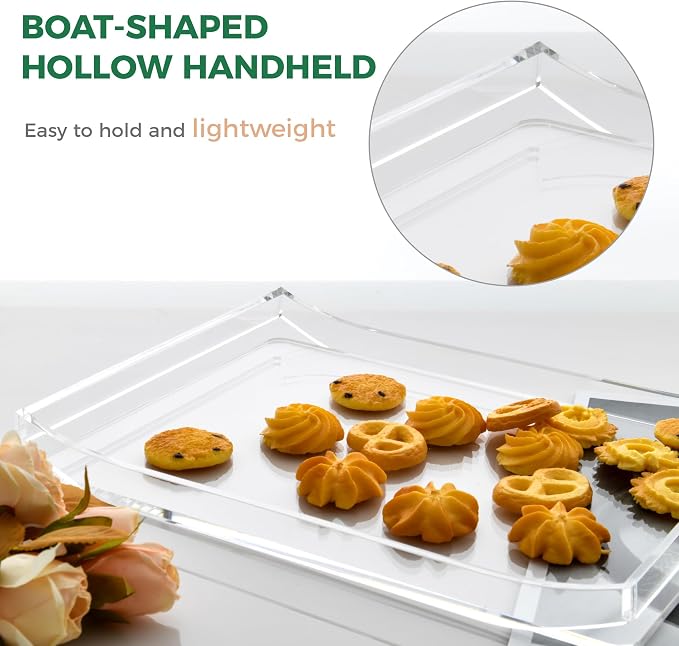 9"x12" Clear Acrylic Serving Tray - Image 5