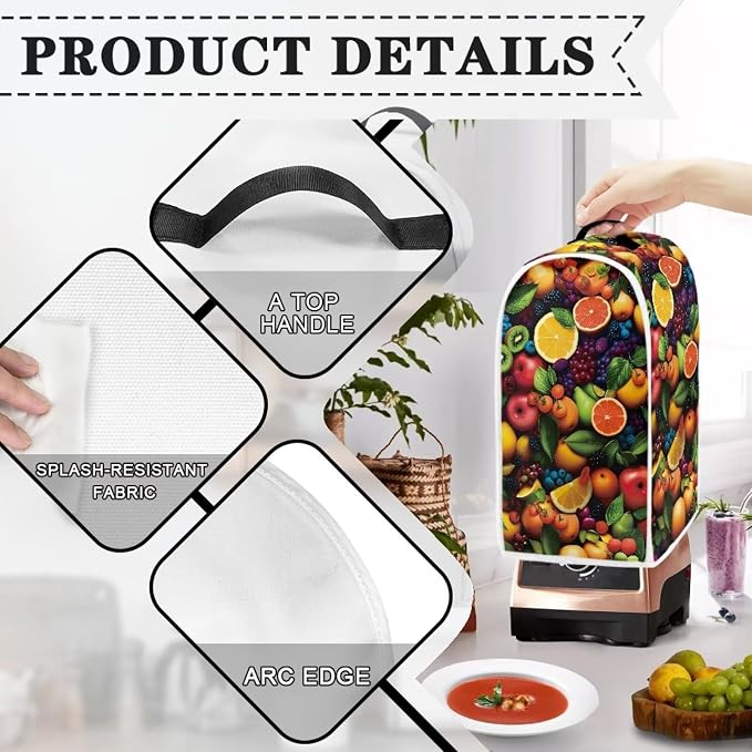 Vagetable Blender Dust Cover, Anti Fingerprint Polyester Stand Mixer or Coffee - Image 4