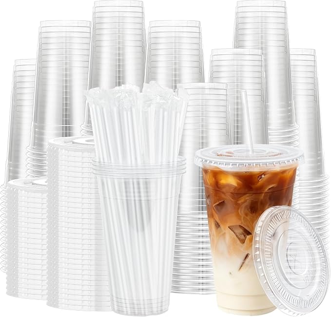 Lamosi 500Pack 20 oz Clear Plastic Cups by BuyNow