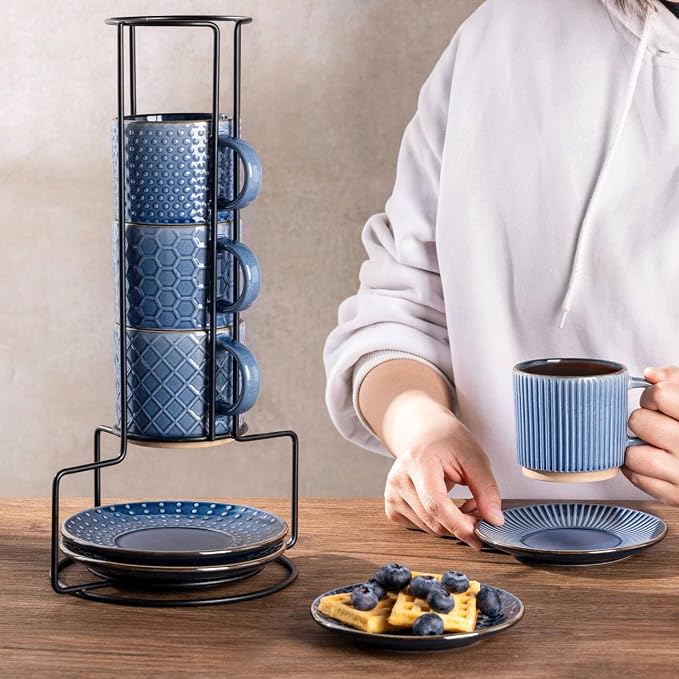 GBhome 6OZ Stackable Coffee Mugs - Image 5