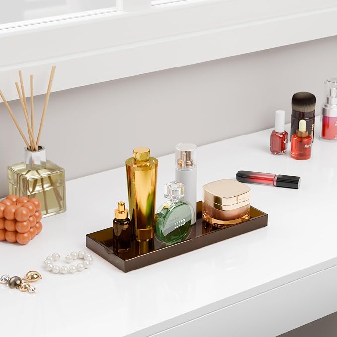 ATZYmolin 11" x 4.3" Bathroom Vanity Tray Acrylic Decorative Counter Organizer - Image 7