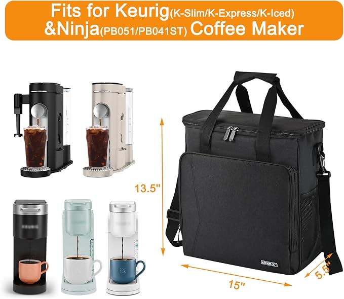 LEFOR·Z Travel Coffee Maker Carrying Bag Compatible - Image 2