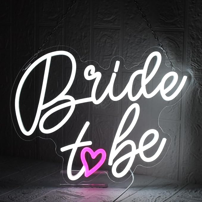 Bride to Be Neon Sign Wedding Light Signs White Led Neon Light Signs USB - Image 5