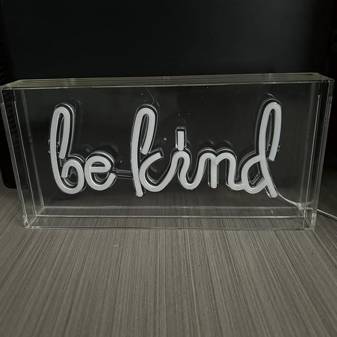 Be Kind Neon Light Sign, 3D Standable Neon Marquee Letters Sign - Image 6