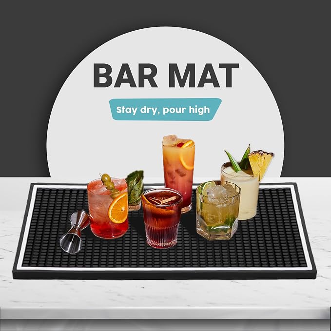 Bar Mat, 18 x 12 Rubber Coffee Bar Mats - Image 4