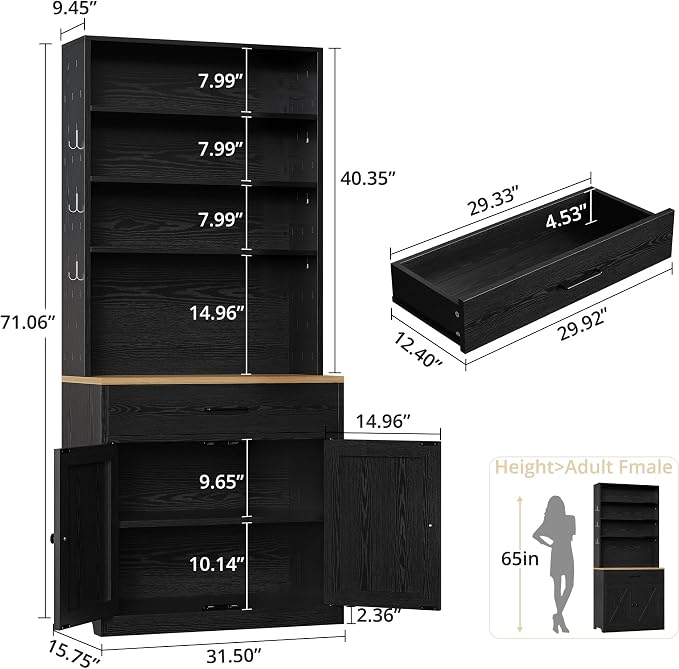 IRONCK Bakers Rack Microwave Stand - Image 2