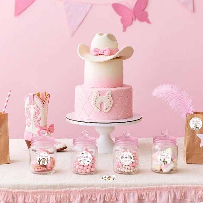 Serencatcher Cowgirl Bow Birthday Party Decorations - Image 4