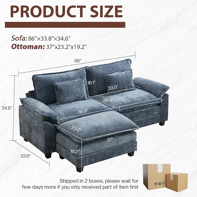 Modular Sectional Sofa, Cloud Couch - Image 2