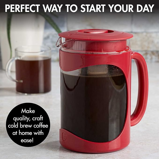 Primula Burke Deluxe Cold Brew Iced Coffee Maker, Comfort Grip Handle, Durable - Image 2