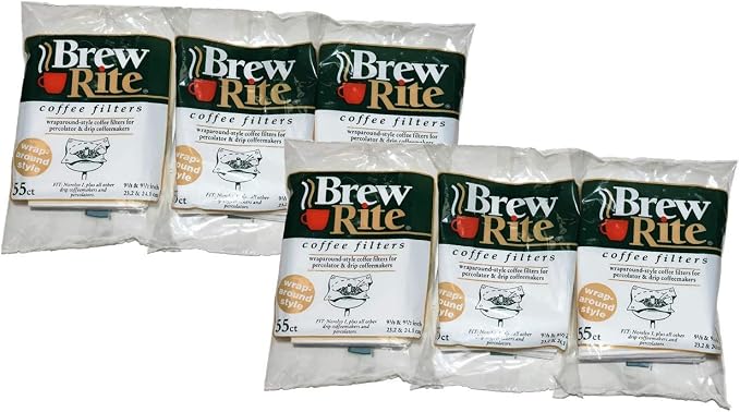 Brew Rite Rockline Wrap Around Percolator Coffee Filters by Brew+Rite