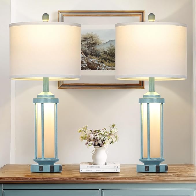 Lolikit 27" Tall Farmhouse Table Lamps - Image 8