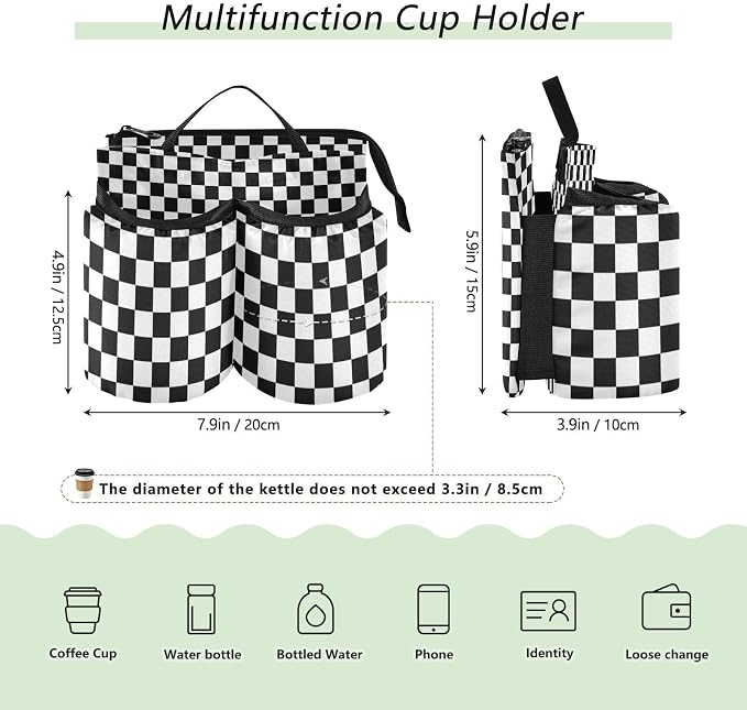 Luggage Cup Holder for Suitcases Free Hands Suitcase Cup Holder Travel Luggage - Image 3