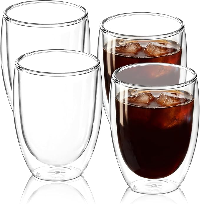 Aurzen Double Walled Glass Espresso Cups by Aurzen