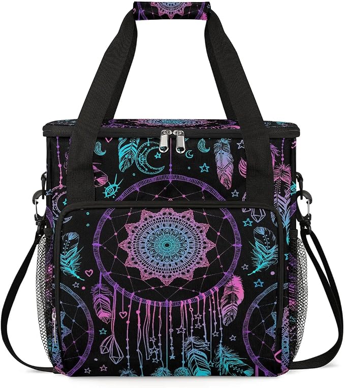 Dreamcatcher Feather Coffee Maker Carring Bag Travel Carrying Storage Tote Bag by CFERSAN