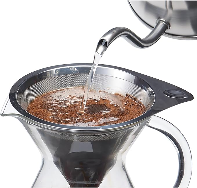 aerolatte Drip Coffee Brewer and Microfilter, Borosilicate Glass and 18/8 - Image 3
