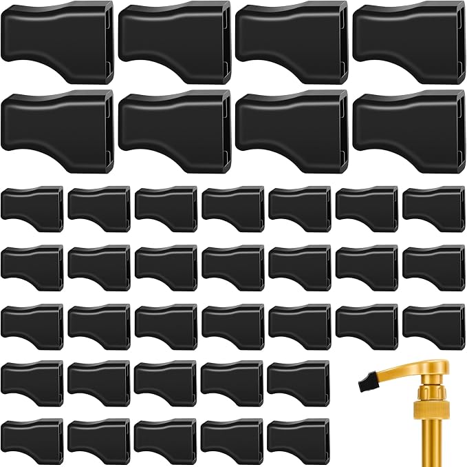 Zhehao 40 Pcs Coffee Syrup Pump Tip Cap Pourer Covers Rubber Caps Fits by Zhehao