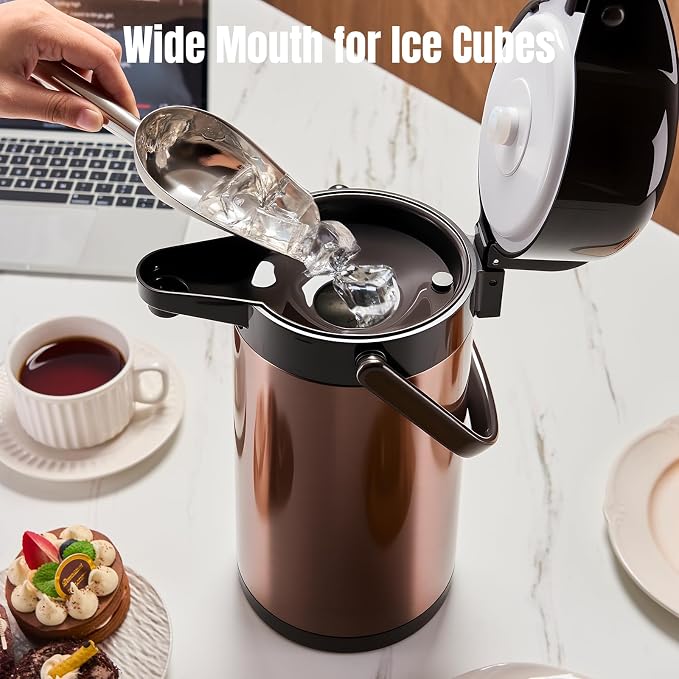 Upgraded Airpot Coffee Carafe - 84oz/2.5L Coffee Carafe - Image 6