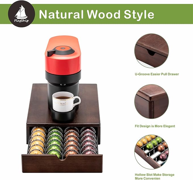 FlagShip Vertuo Pod holder for Nespresso Pod Drawer Coffee Pod Organizer Modern - Image 4