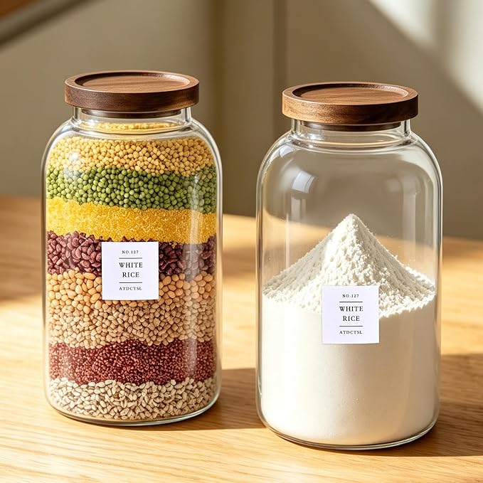 Large Glass Jar with Lid, （1Gallon/4000ML） Airtight Storage Container - Image 6