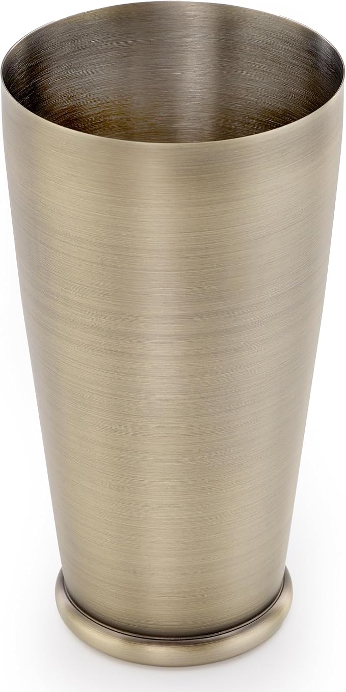 Barfly Cocktail Shaker with Weighted Bottom, Deluxe 28 oz, Antique Gold - Image 2