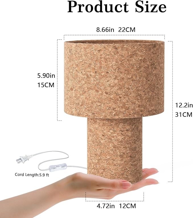 Ziqqeelam Rustic Small Table Lamp - Image 2