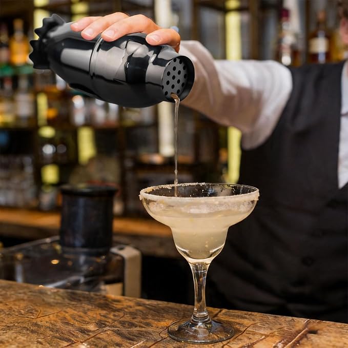 17oz Cocktail Shaker Black Penguin, Bartender Shakers - Image 7