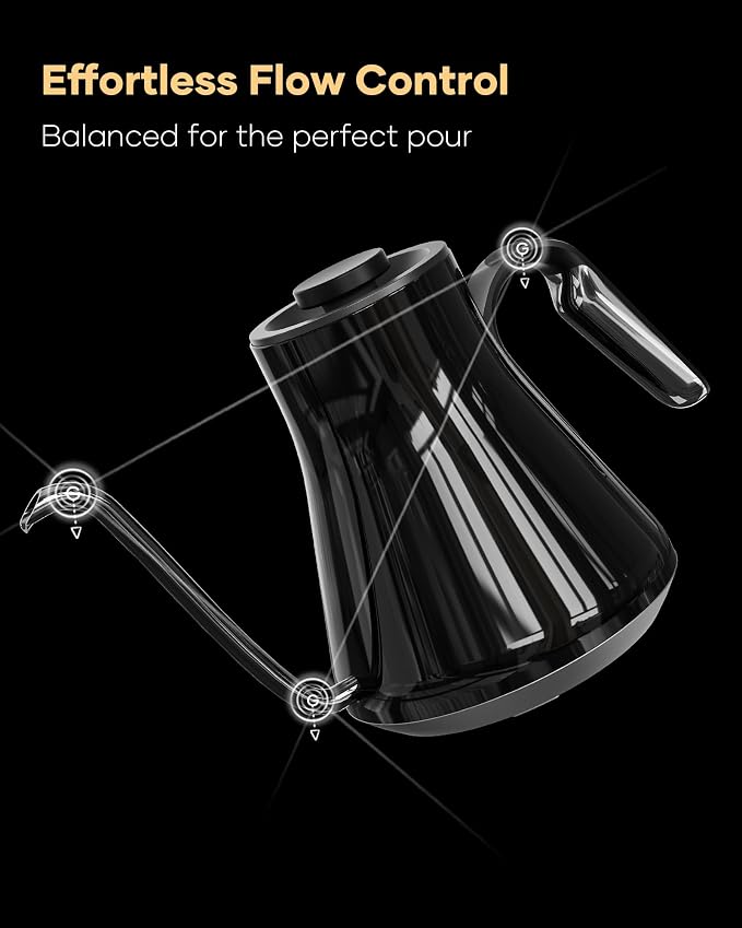 Cocinare Gooseneck Electric Kettle, ±1°F Precise Temperature Control, 1500W - Image 4
