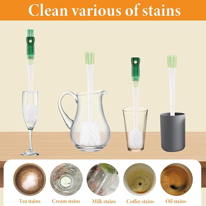 5 Pack Water Bottle Cleaner Brush Set - Image 5