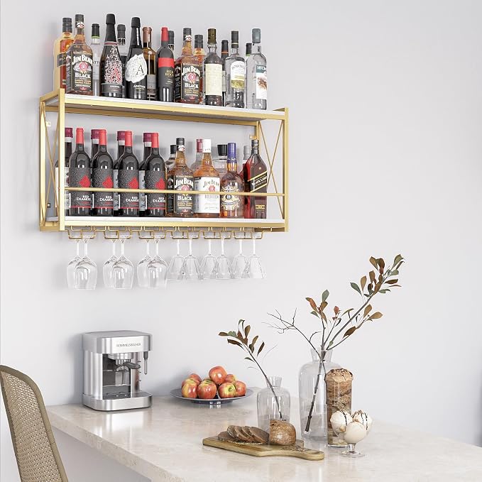 Dokser Wine Rack Wall Mounted Shelf - Image 3
