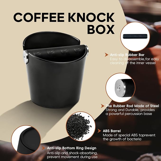 Coffee Knock Box, Coffee Scoops, Espresso Aistribution Tool, Espresso Tamping - Image 2
