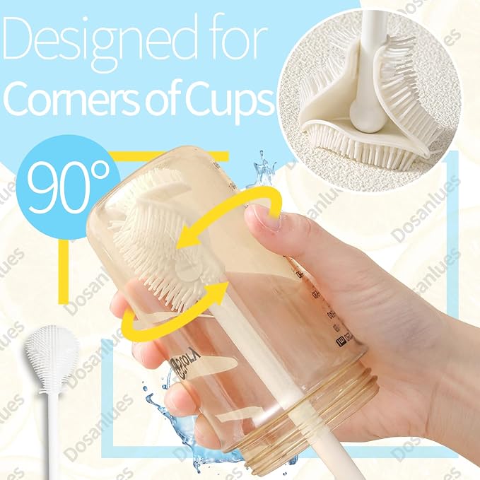 8Pcs Water Bottle Cleaner Brush, 4 in 1 Bottle Gap Cleaner and Long Handle - Image 7