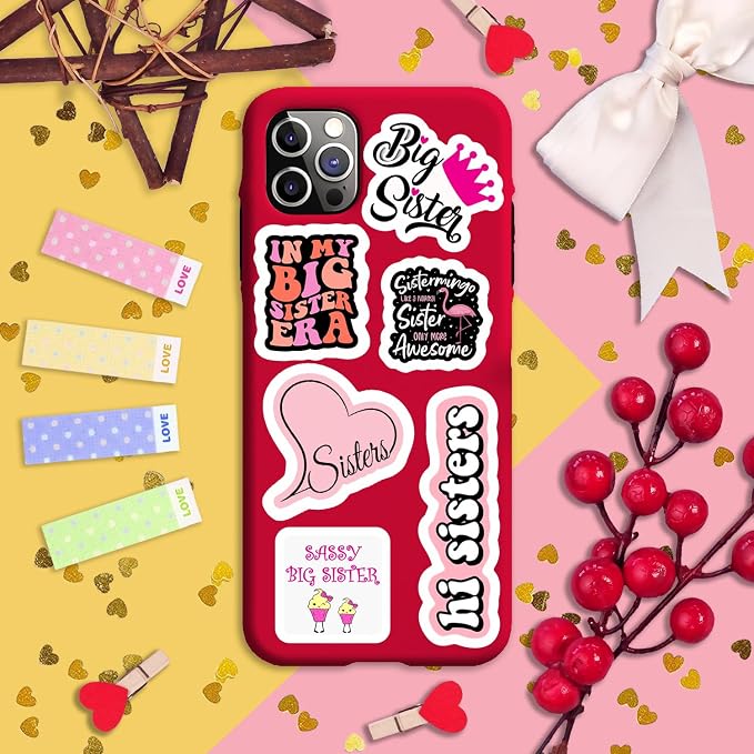 100Pcs Big Sister Stickers for Water Bottle and Laptop - Image 6