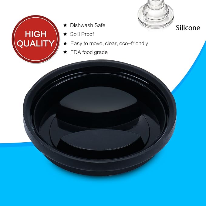 Coffee Mug Lids, KSENDALO Thicker Eco Reusable Silicone Travel Mug Lids - Image 3