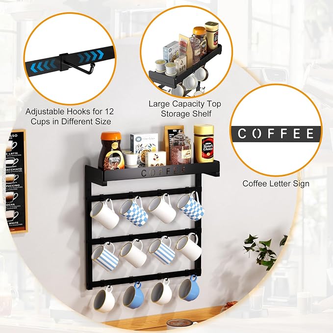 Coffee Mug Holder Wall Mounted - Image 3