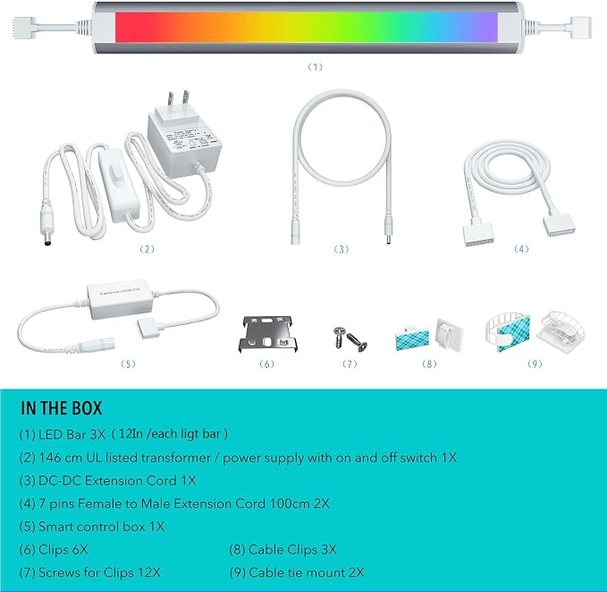 LAMPAOUS LED Under Counter Lights Fixtures - Image 9