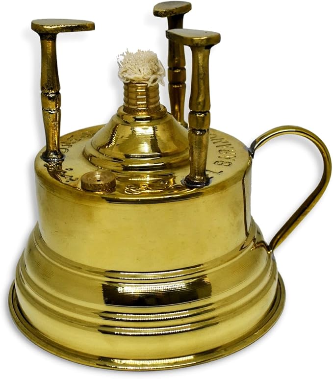 Al Bramony Brass Copper Turkish Greek Coffee Alcohol Burner Maker Table Top by Unknown
