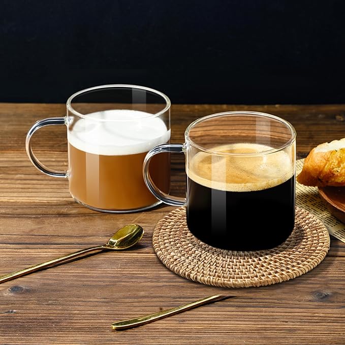 PARACITY Espresso Cups Set of 2, High Borosilicate Espresso Shot Glass - Image 6