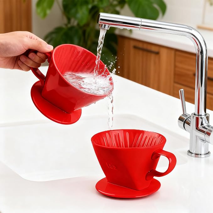 Handmade Pour Over Ceramic Coffee Dripper - Image 4
