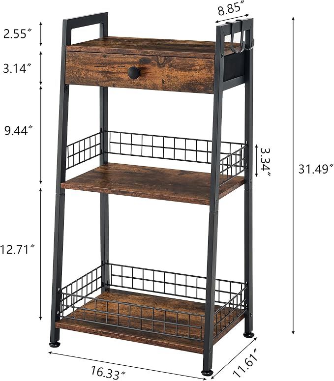 Gewudraw 3-Tier Ladder Shelf - Image 3