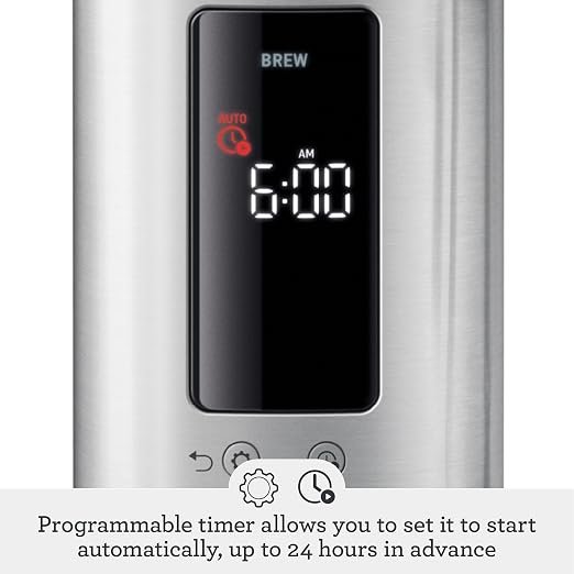 Breville Luxe Drip Coffee Machine BDC465OLT, Olive Tapenade, Thermal Carafe - Image 8