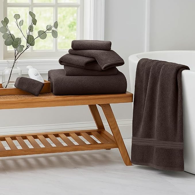 RIVERSIDE Pack of 8 Towels Set, 2 Large Bath, 2 Hand, 4 Face Washcloths - Image 6