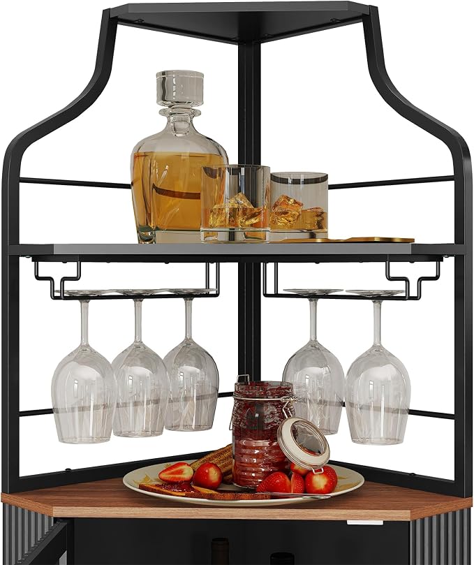 ARTPOWER Corner Bar Cabinet - Image 7