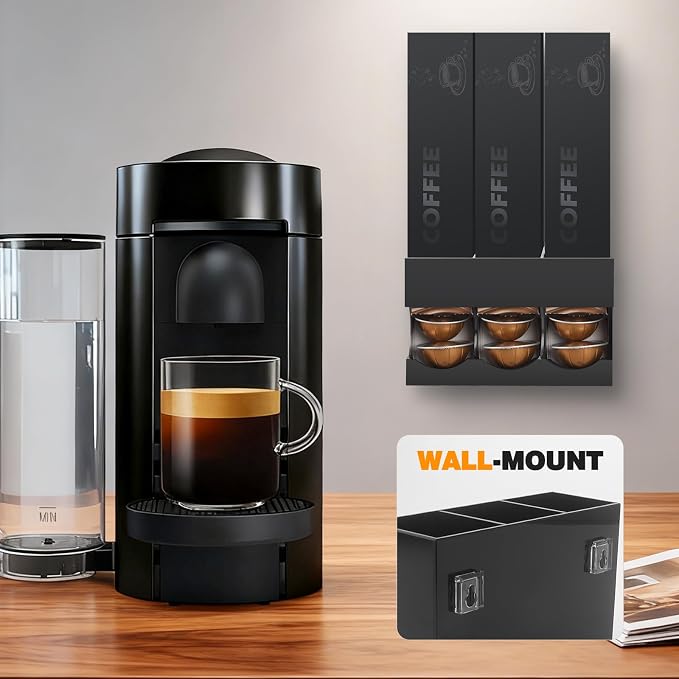 Coffee Pod Holder Storage for Nespresso Pods Vertuo Original Boxes | Wall Mount - Image 5