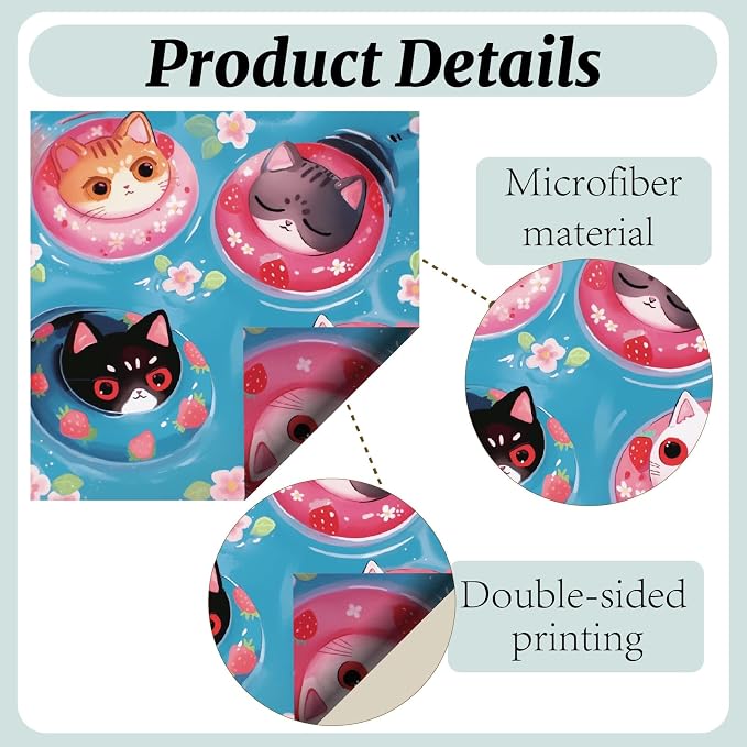 CREATCABIN 6Pcs Eyeglass Cleaning Cloth Microfiber Cleaning Cloths - Image 3