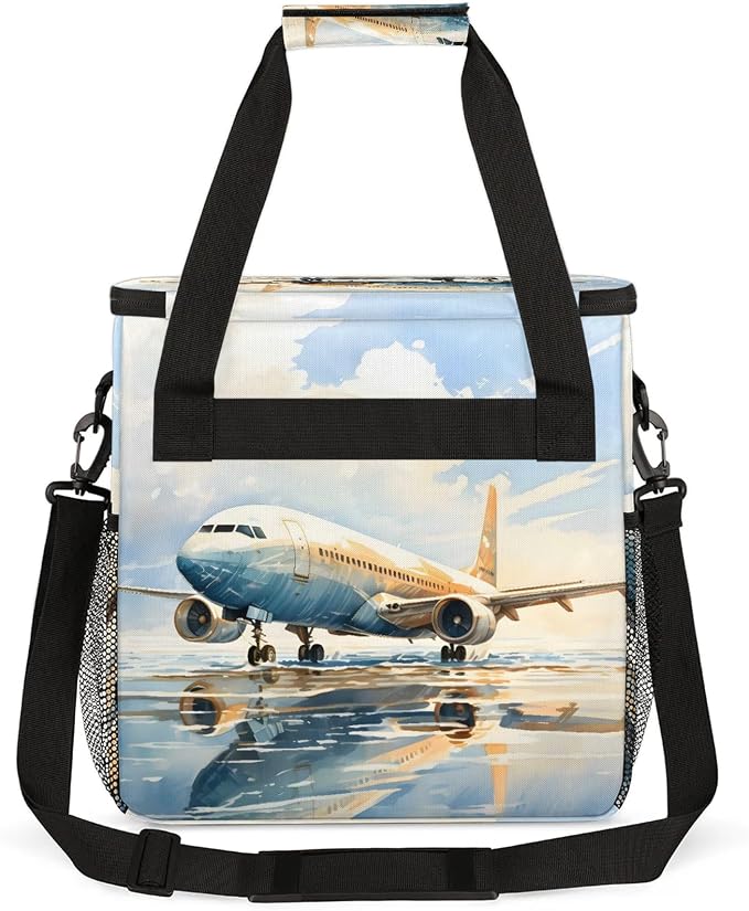 Airplane Airport Coffee Maker Carring Bag, Large Insulated Storage Organizer - Image 5