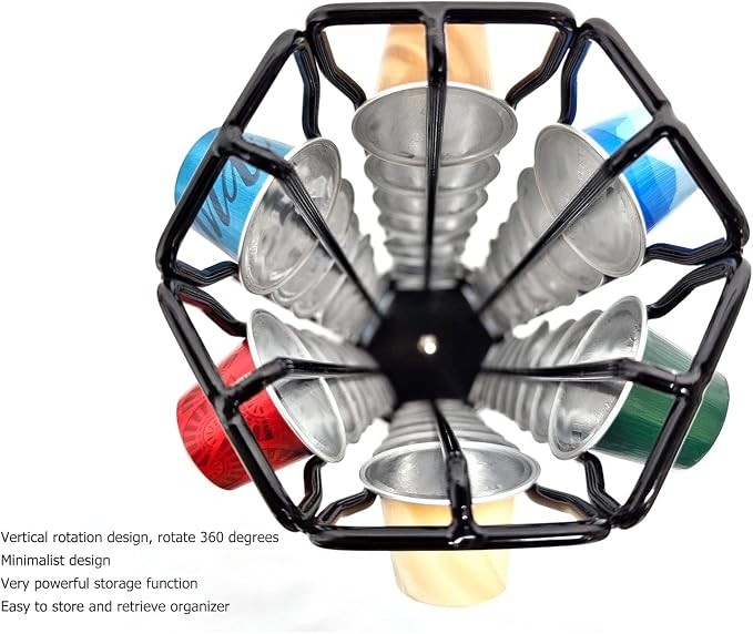 Rotating Coffee Capsule Holder Tower Stand - Image 2