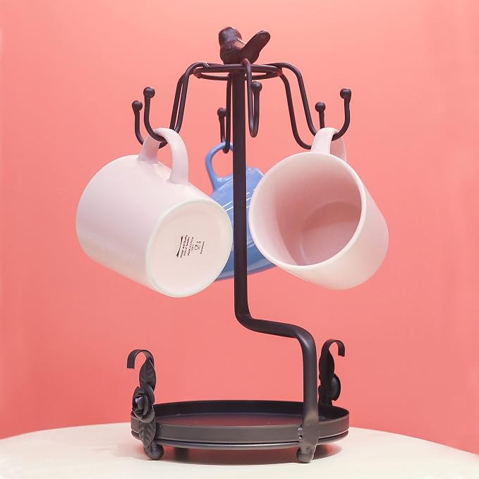 Coffee Mug Tree Holder Countertop, Metal Tea Coffee Cup Holders - Image 2