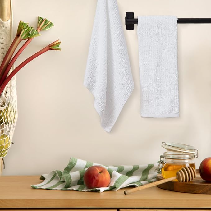 Avalon Towels Ribbed Bar Mop Towels 16x19 Absorbent and Durable White Bar Towels - Image 6