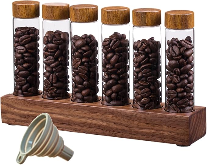 Coffee Bean Tubes Coffee Bean Cellars 6Pcs Single Dose Storage Tubes by Unknown